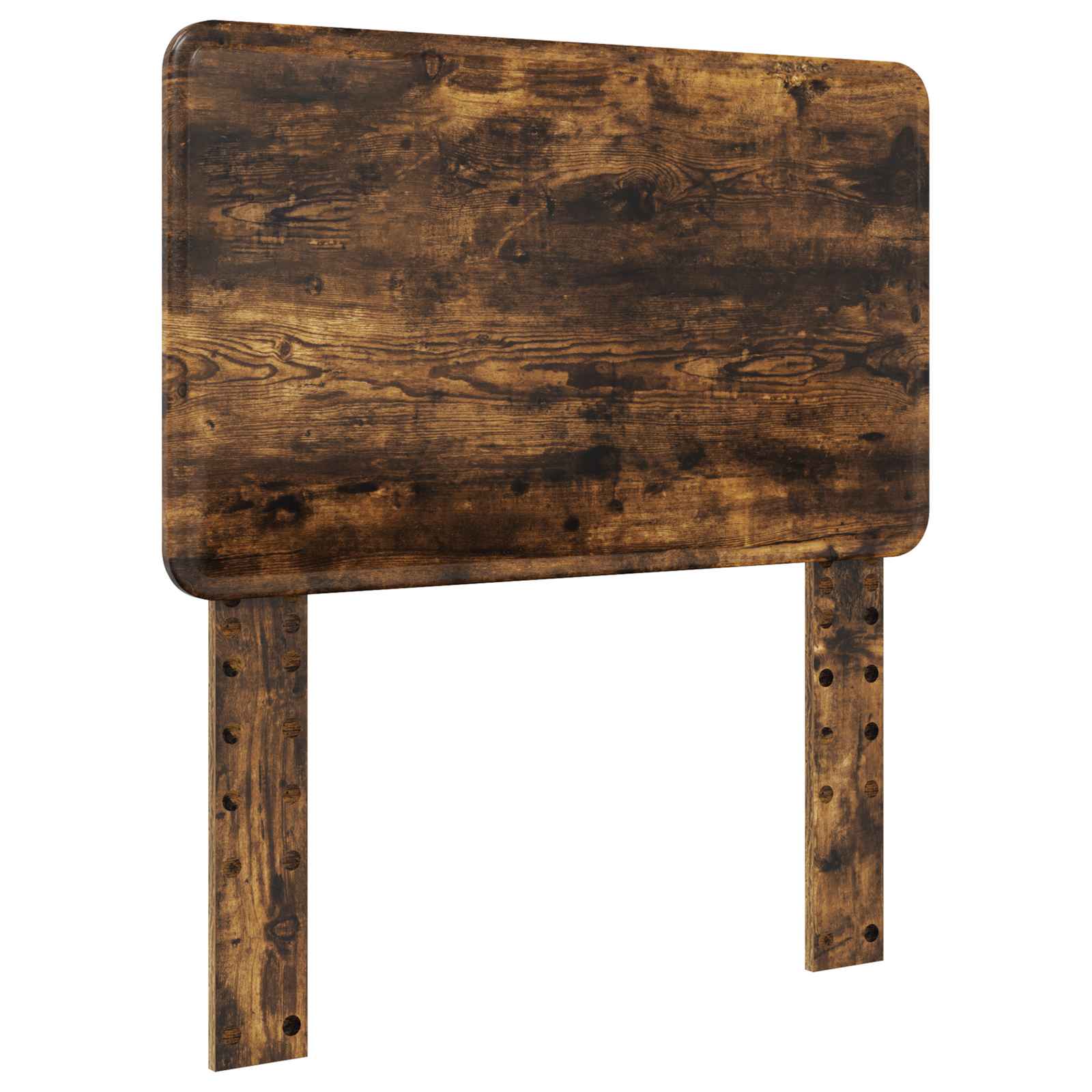 Cadre de lit chêne fumé 100 x 200 cm bois de pin massif - 6