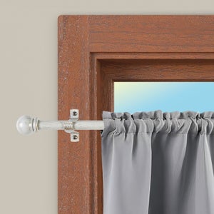 Asta Per Tende Estensibile In Metallo – 85-135 Cm, Argento Cromato Lucido – Accessori Inclusi E Montaggio Senza Fori Con Strisce Adesive – Per Tende Con Asole E Occhielli