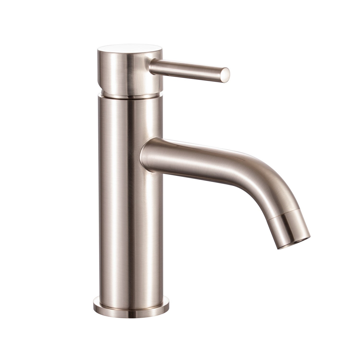 Rubinetto monocomando per lavabo LINE nichel spazzolato