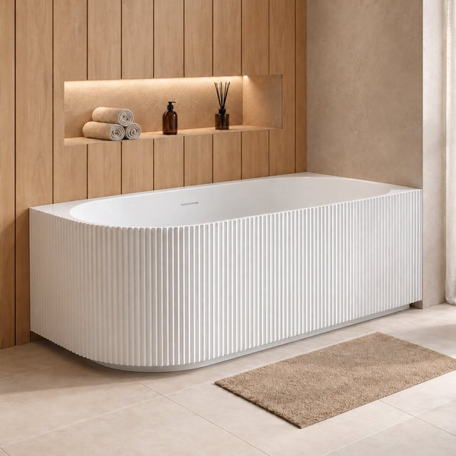 Baignoire d'angle Havana 170 x 80 x 58 cm - Blanc brillant - Droite