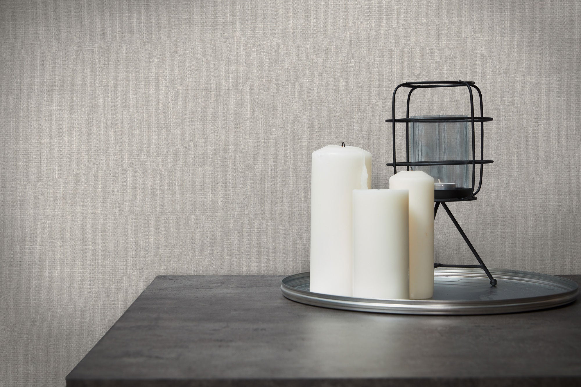 Carta da parat in tinta unita grigio chiaro Effetto monocolore Stile minimal In tessuto non tessuto Ideale per sala - 4