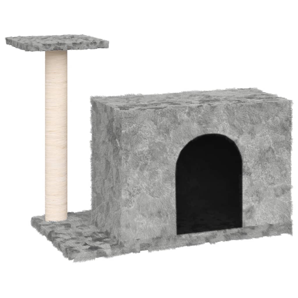 Rascador para gatos Juguetes para gatos con postes de sisal gris