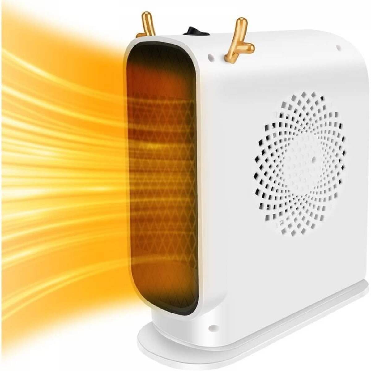 Calefactor eléctrico, calefactor de 500 W, calefactor de escritorio ...