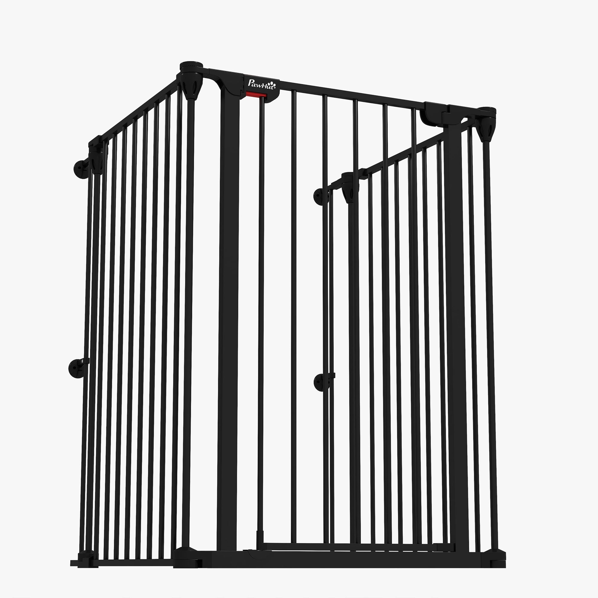 Barreira para Cães PawHut Aço e Plástico Preto 206x90 cm - 8