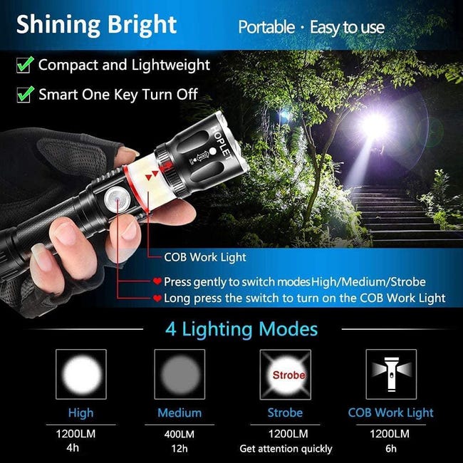 YANGTAI Mini lampe de poche LED ultra lumineuse YANGTAI Mini lampe de poche LED ultra lumineuse