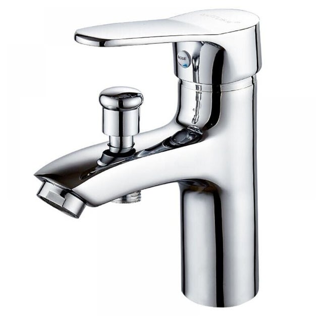 Robinet baignoire robinet monotrou à double usage chaud et froid Alliage Mitigeur de douche, robinet salle bain douche