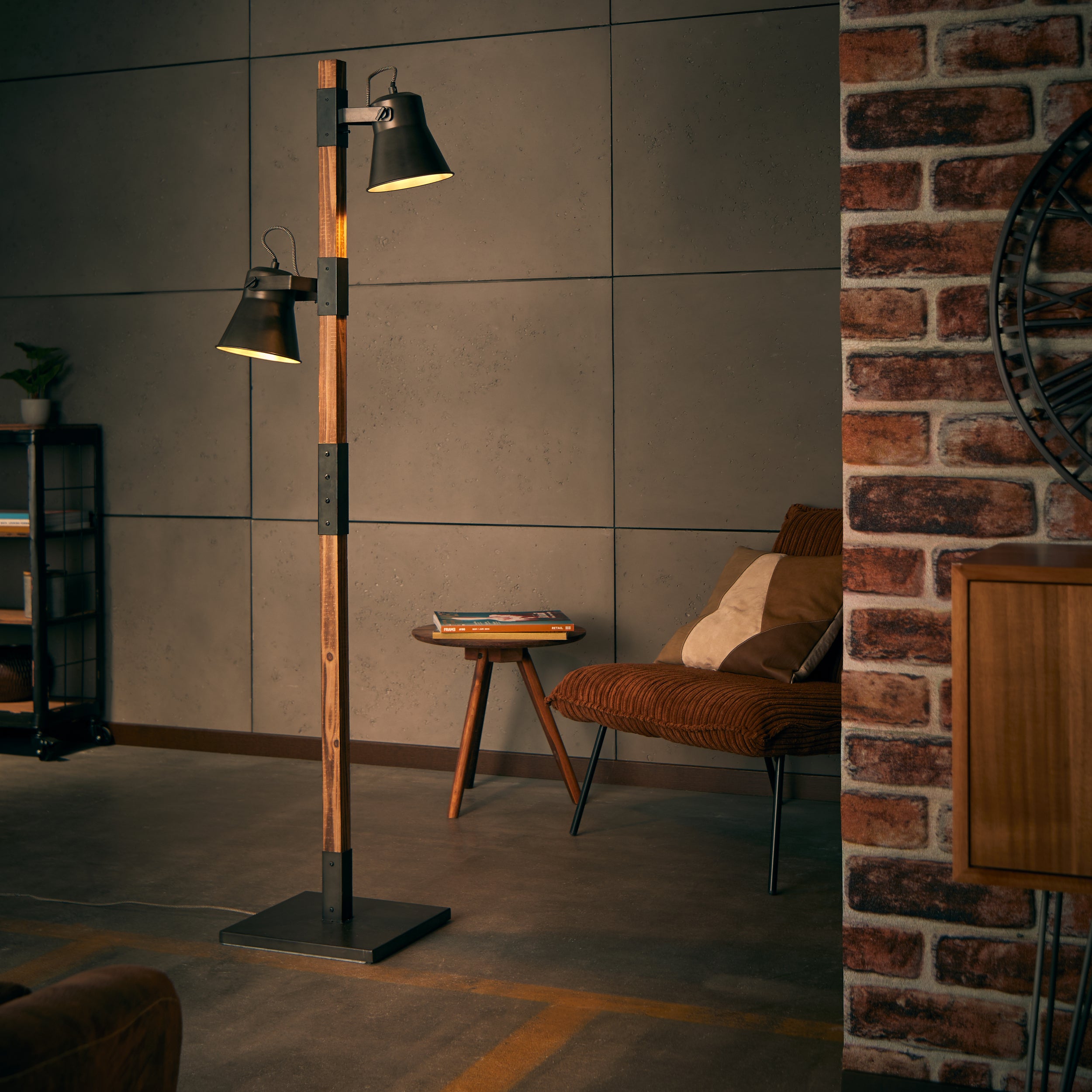 Lampa BRILLIANT, zawieszenie Southsea 33cm naturalny / czarny, 1x A60, E27, 25W, kabel można skrócić / regulowana wysokość - 8