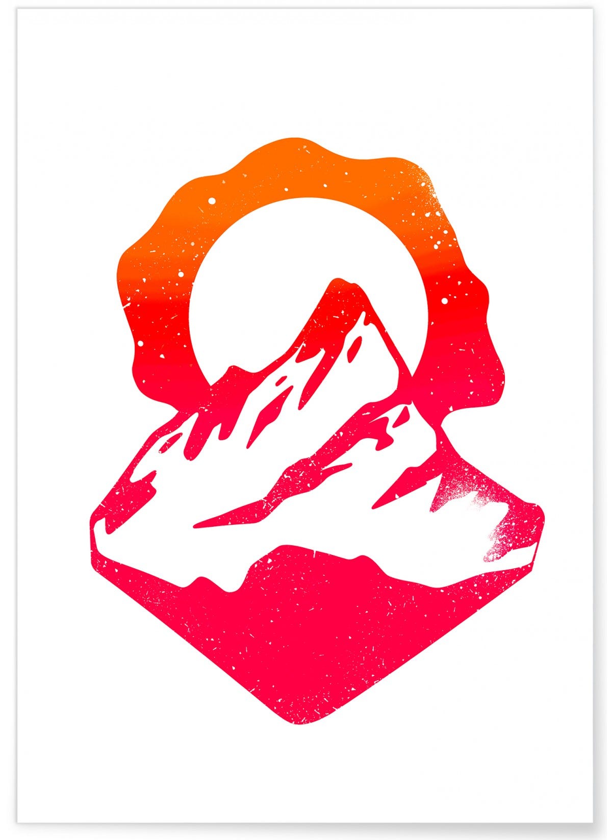 Poster Graphic Mountain Format A3 Leroy Merlin Poster graphic mountain format a3 leroy merlin