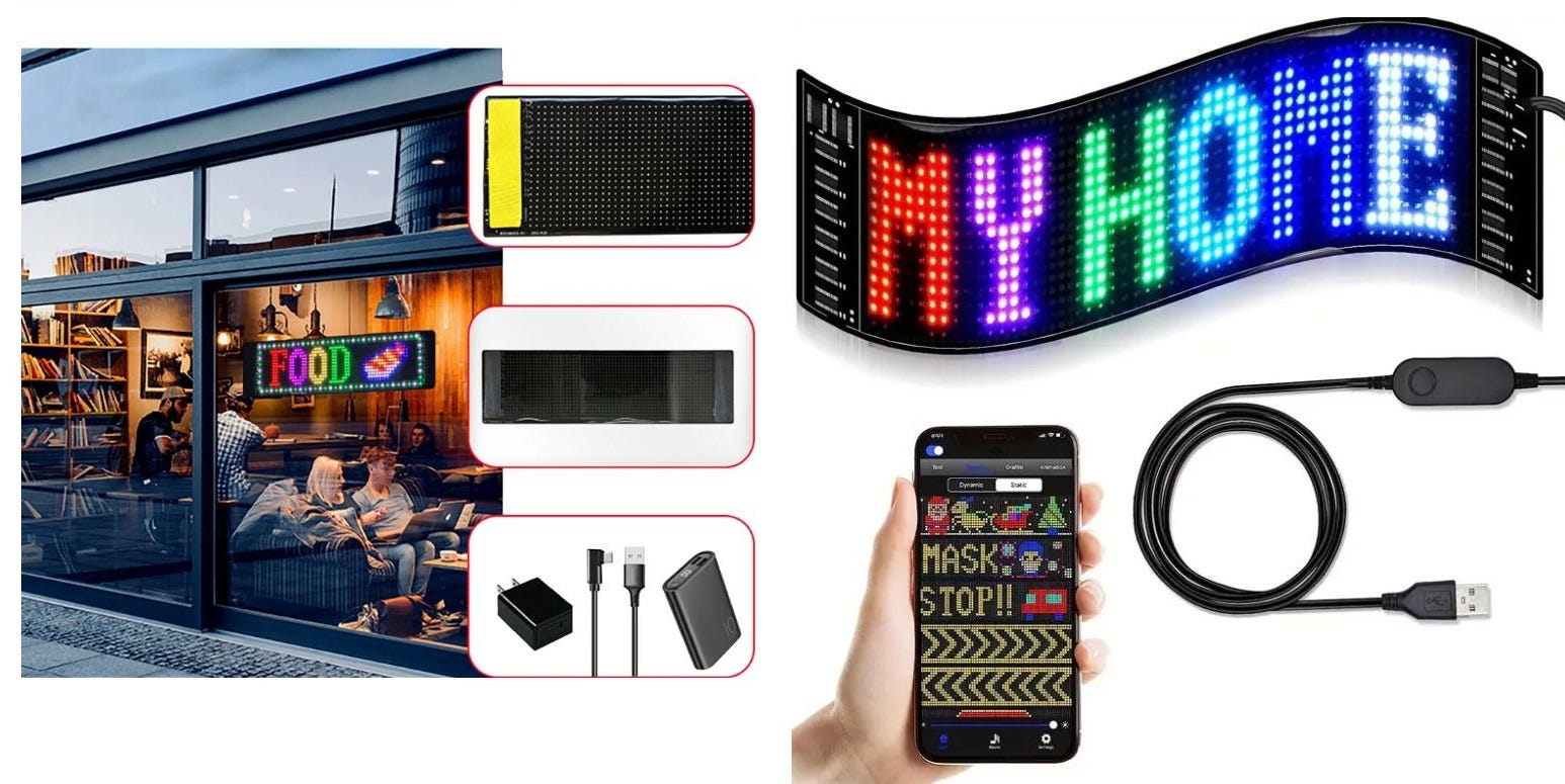 Led Schermo SCHERMO PIXEL LED INTELLIGENTE STRISCIA LUMINOSA FLESSIBILE | Leroy Merlin