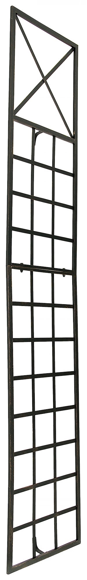 Arco Per Rose Rampicanti Relaxdays – Semicircolare In Ferro, Decorato, Da Parete, 256x39x72 Cm, Nero