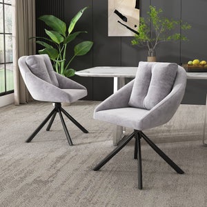 JOROBURO Lot de 2 chaises de salle à manger, rembourrées en