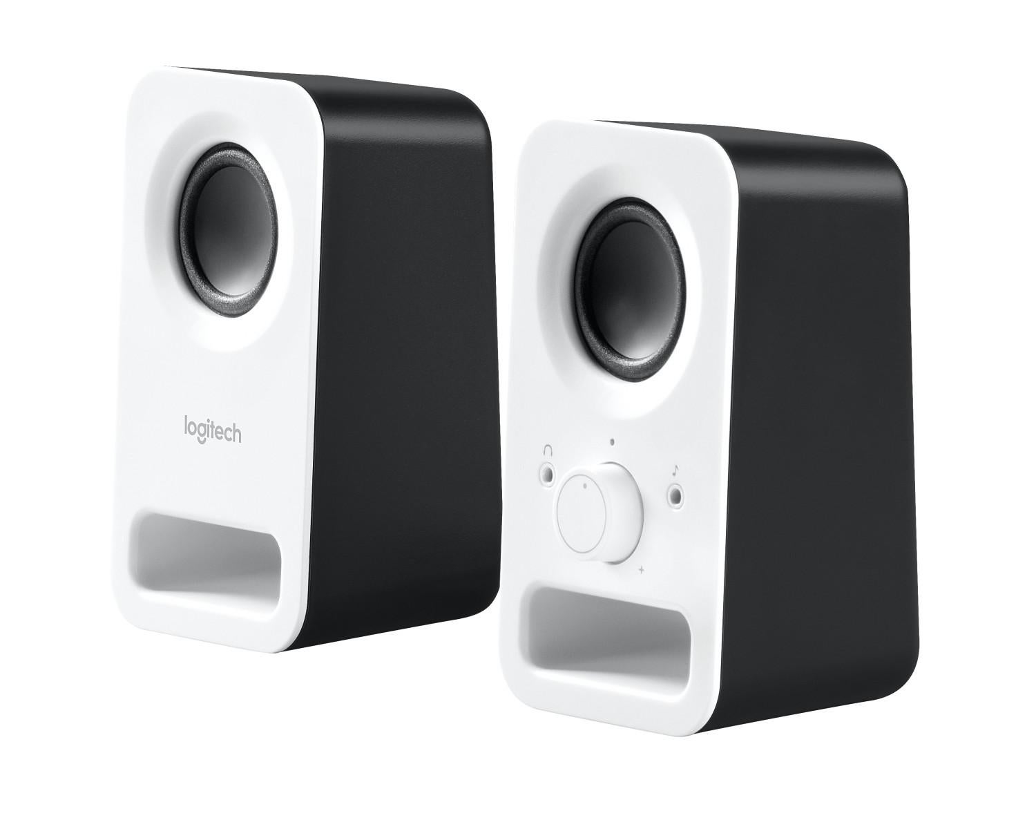 Głośniki Logitech Z150 białe 6W szczytowa i przewodowa łączność