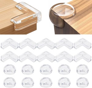 Lot 30 Protections Coins Table Bébé - Transparent Adhésif Fort Sécurité Enfant Meubles