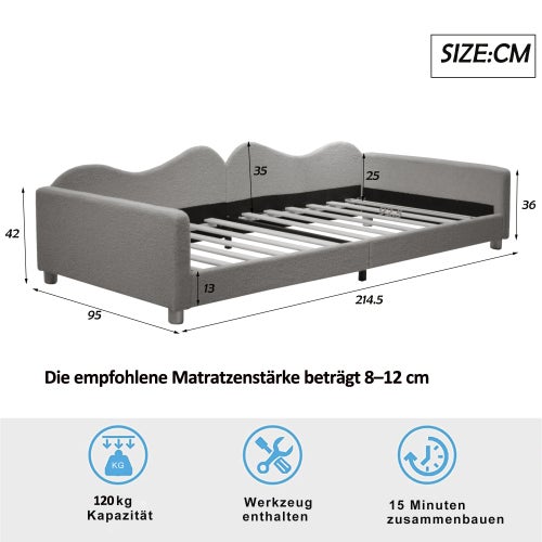 Divano Letto Pieghevole Per Bambini In Peluche - Traspirante E Multifunzionale Con Braccioli