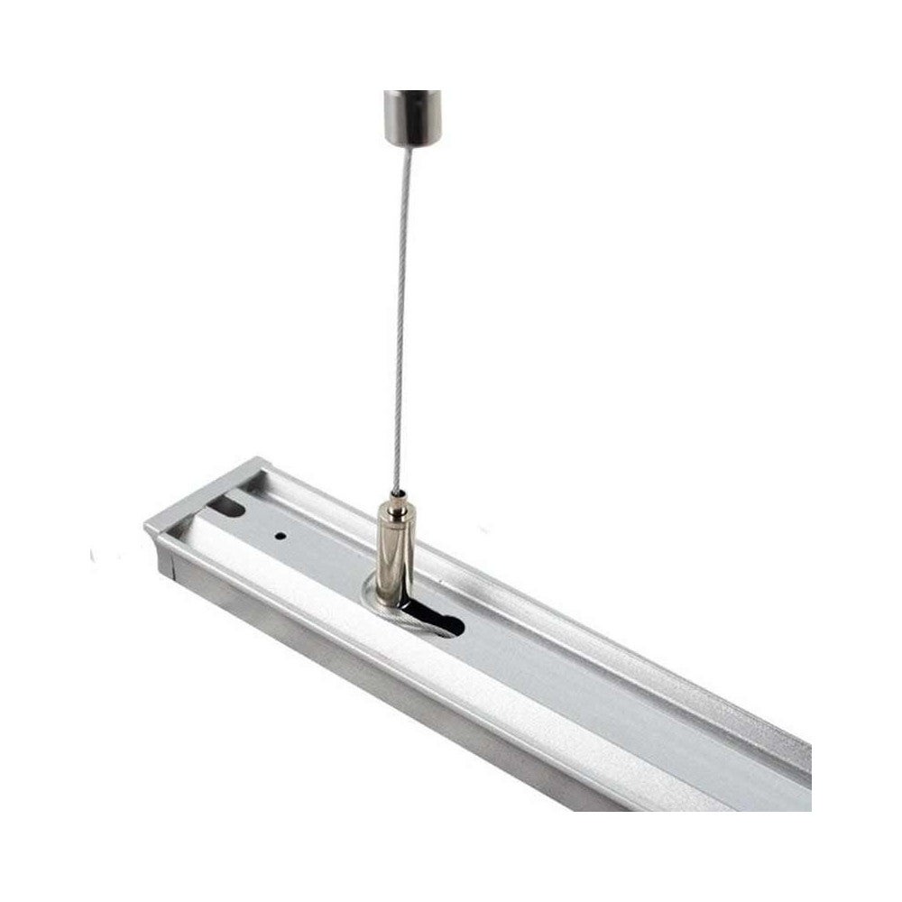 Kit De Suspension Réglable 4 Câbles Acier Inoxydable - Pour Lampes, Cadres, Panneaux - Longueur 1m