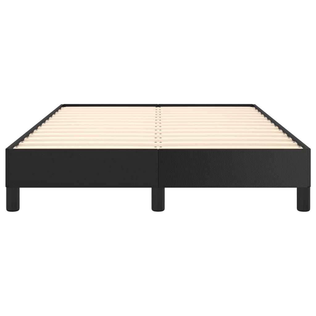 Cadre de lit sans matelas noir 120 x 190 cm similicuir - 5