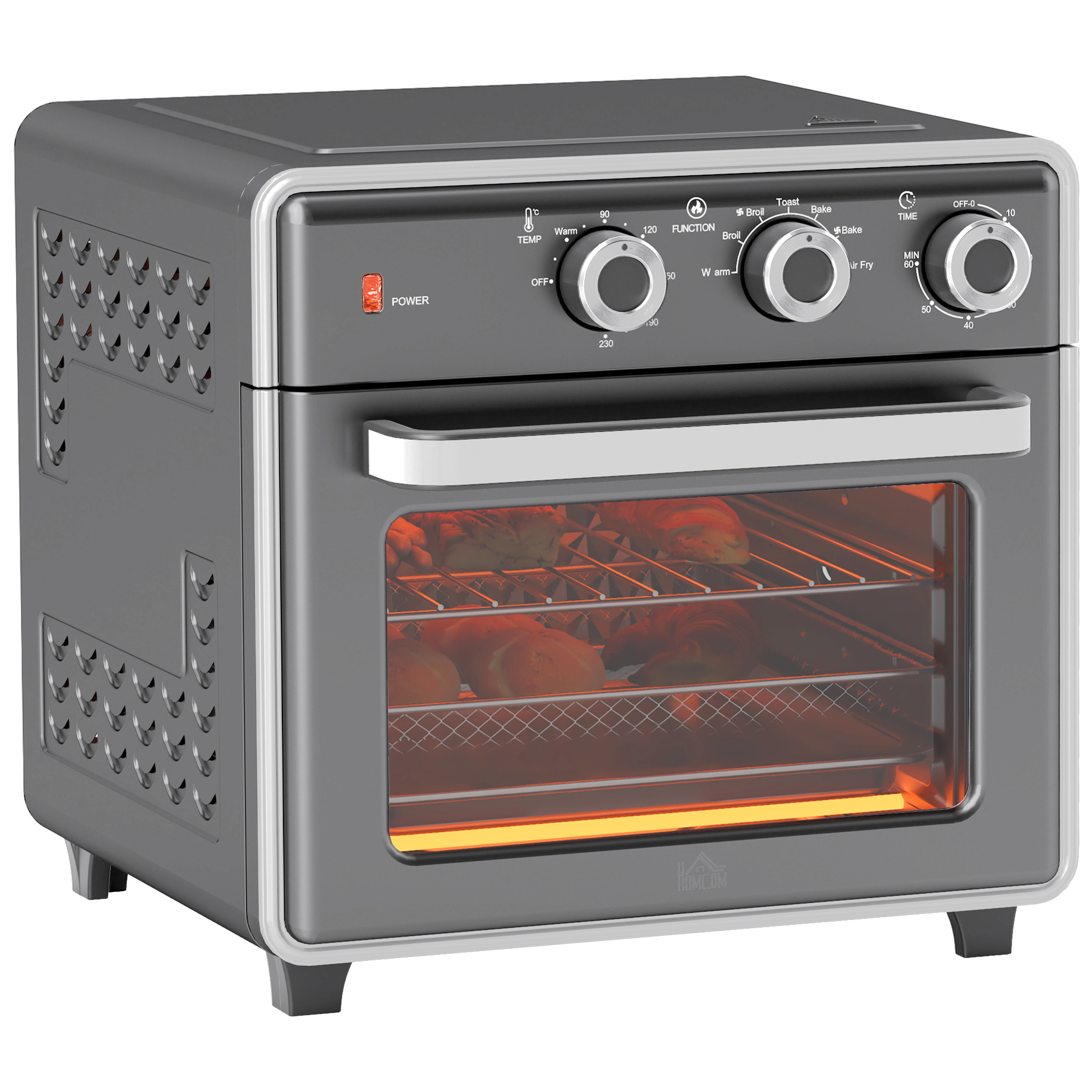 Mini four à convection 20 L Mini four avec plaque de cuisson, grille et ...