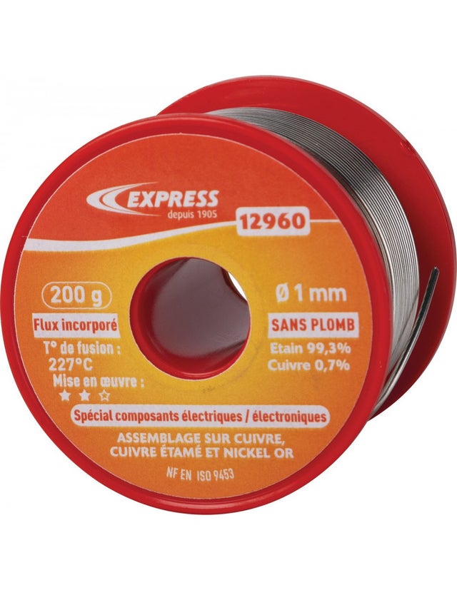 soudure étain elec 200g d1mm