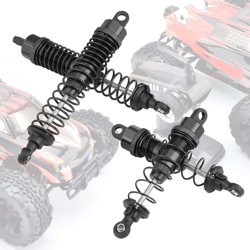 4 pezzi RC Car 90-108mm Ammortizzatore in alluminio per FS 53633 51805 51806 1:10 Truck (532057BL nero) - 7