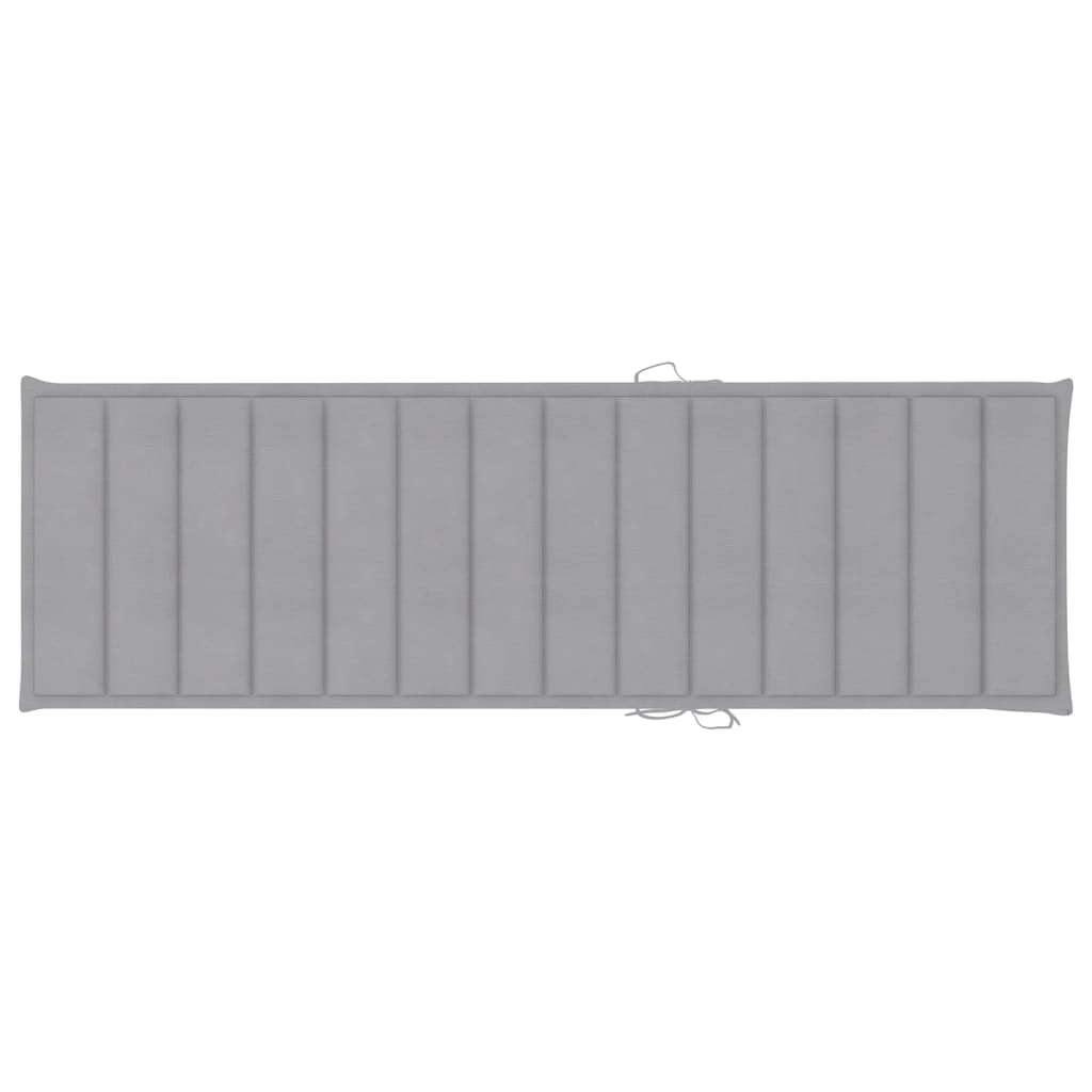 Maison Exclusive - Chaise longue de jardin avec coussin Bois d'acacia solide - 9