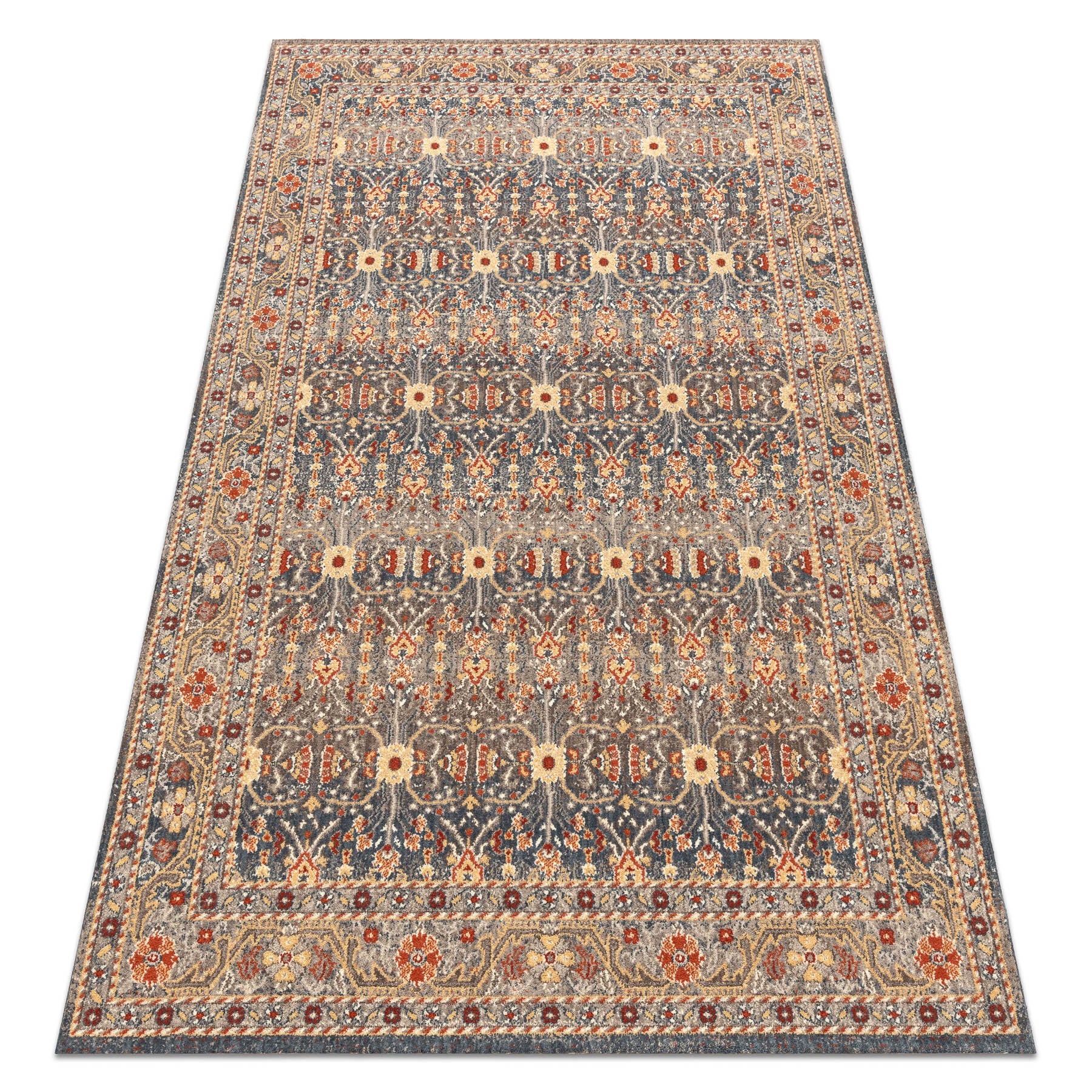 Dywan LEGEND 468 12 GB500 wełniany OSTA - Ornament, ramka eskluzywny beż / szary 200x300 cm