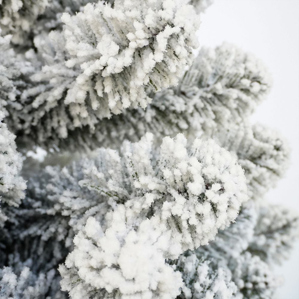 Albero di natale INNEVATO 150/180/210/230/270CM SUPERFOLTO REALISTICO BIANCO 210 CM - 1254 - 2