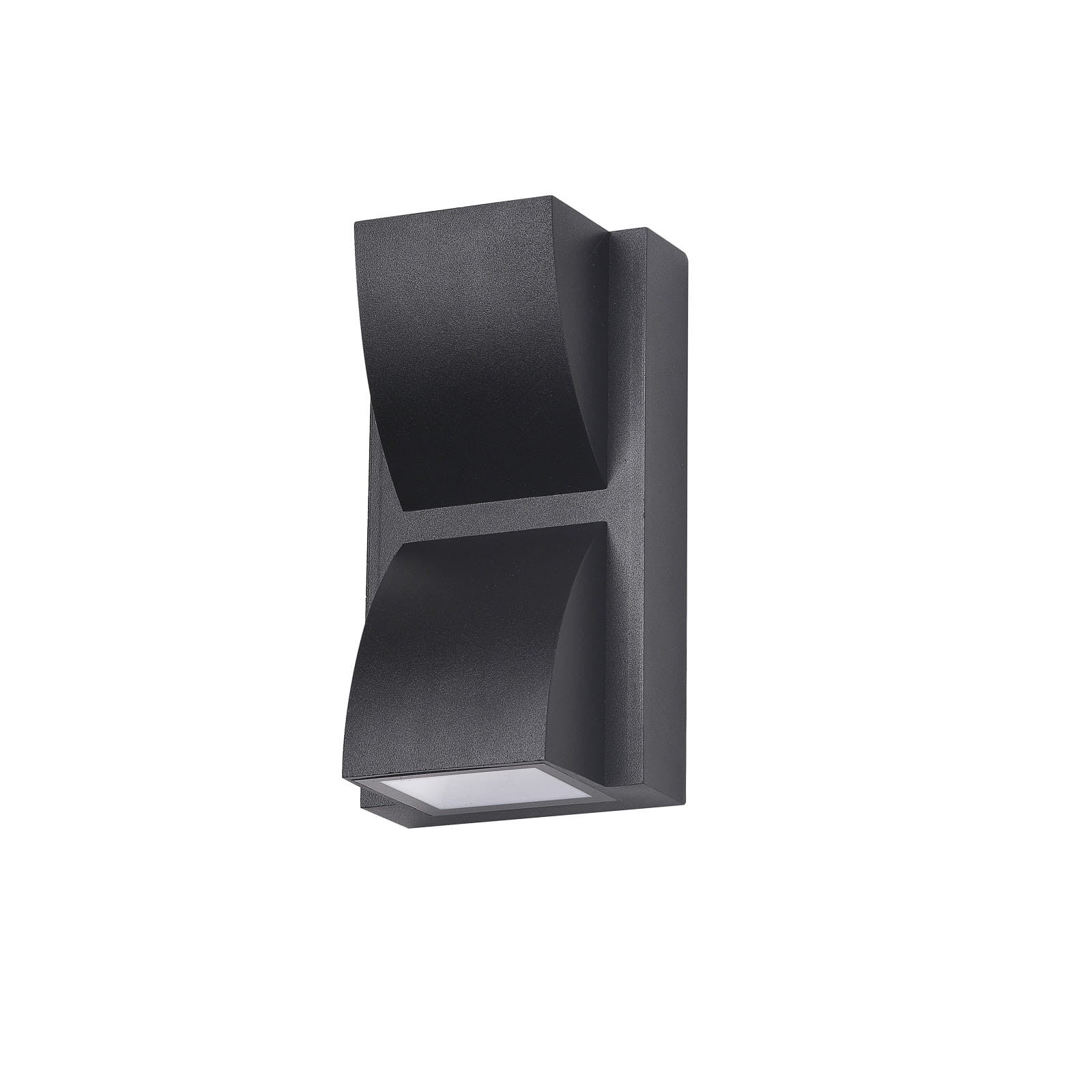 Kinkiet zewnętrzny EDGAR LED 6W Ciepła biel 120lm czarny wym:16x9x6,5cm IP54 Italux