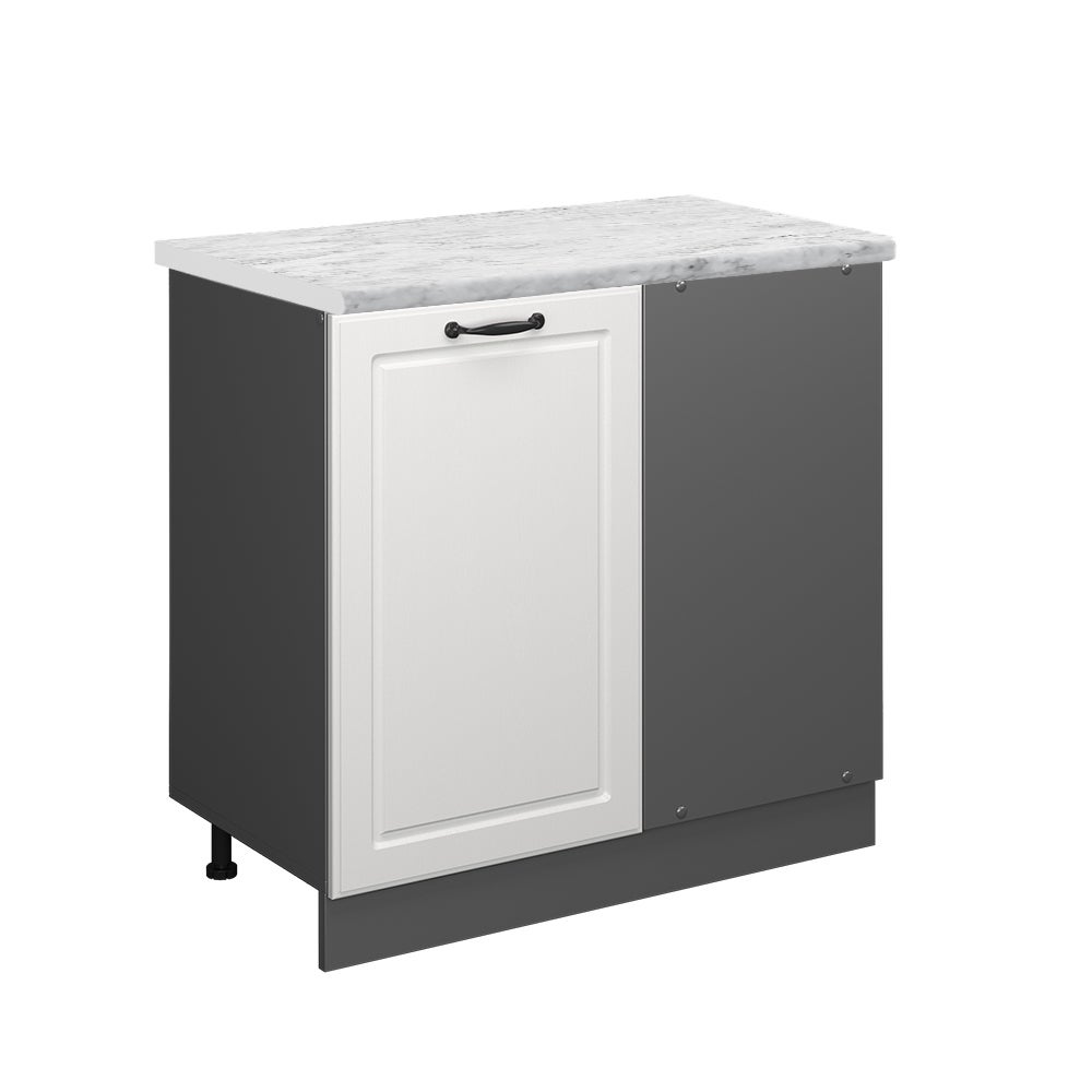 Vicco Szafka narożna R-Line, Biały domek wiejski, 86 cm BR Marmur