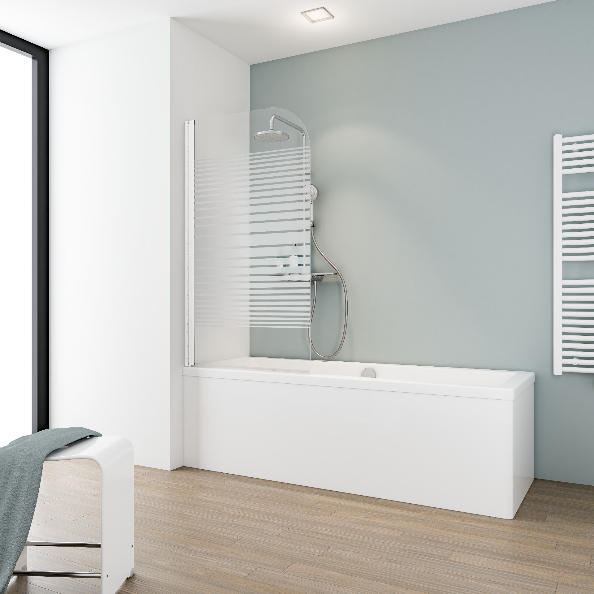 Aluminium laqué blanc mat