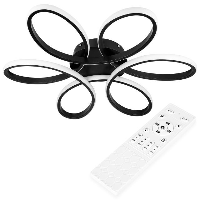 Żyrandol LED Galaxis Virgo 77W 58cm IP20 3000-6500K regulowana barwa z pilotem czarny MasterLED