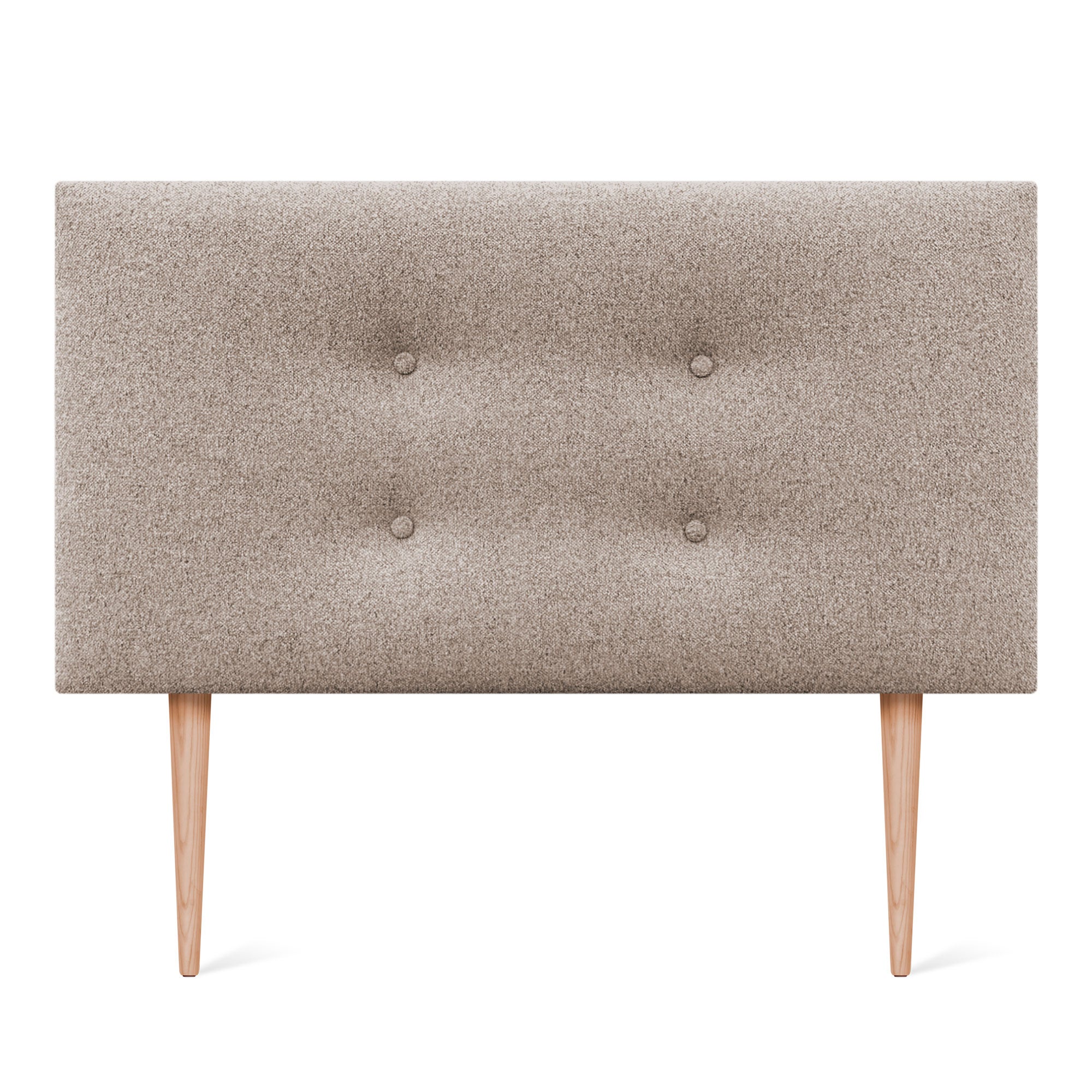 DHOME Testiera in Similpelle o Tessuto AQUALINE Pro con 2 file di Bottoni e Gambe Testiera Imbottita per Letto di Lusso (95x105cm con gambe (Letti 70/80/90), Similpelle A.Bianco