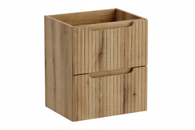 Mueble de baño suspendido bajo lavabo NOVA roble coast evoke 50 cm con 2 cajones