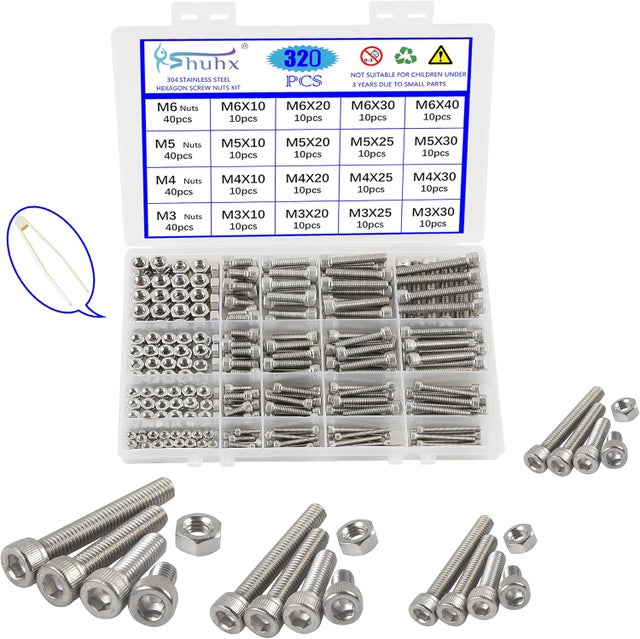 Bulloni A Testa Tonda 250 Bulloni Esagonali Inox 10-32 X 1 Pollice - Grado 18-8, Testa Esagonale, Per Socket Bulloni Acciaio Inox 10-32