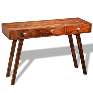 FineBuy Tavolo Consolle Legno Massello Sheesham 90 x 76 x 36 cm