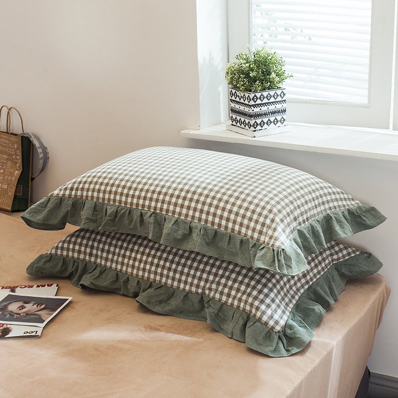 Taie d'oreiller unie en percale de coton, 80 fils, scenario La Redoute Interieurs | La Redoute Taie d'oreiller unie en percale de coton, 80 fils, scenario La Redoute Interieurs | La Redoute