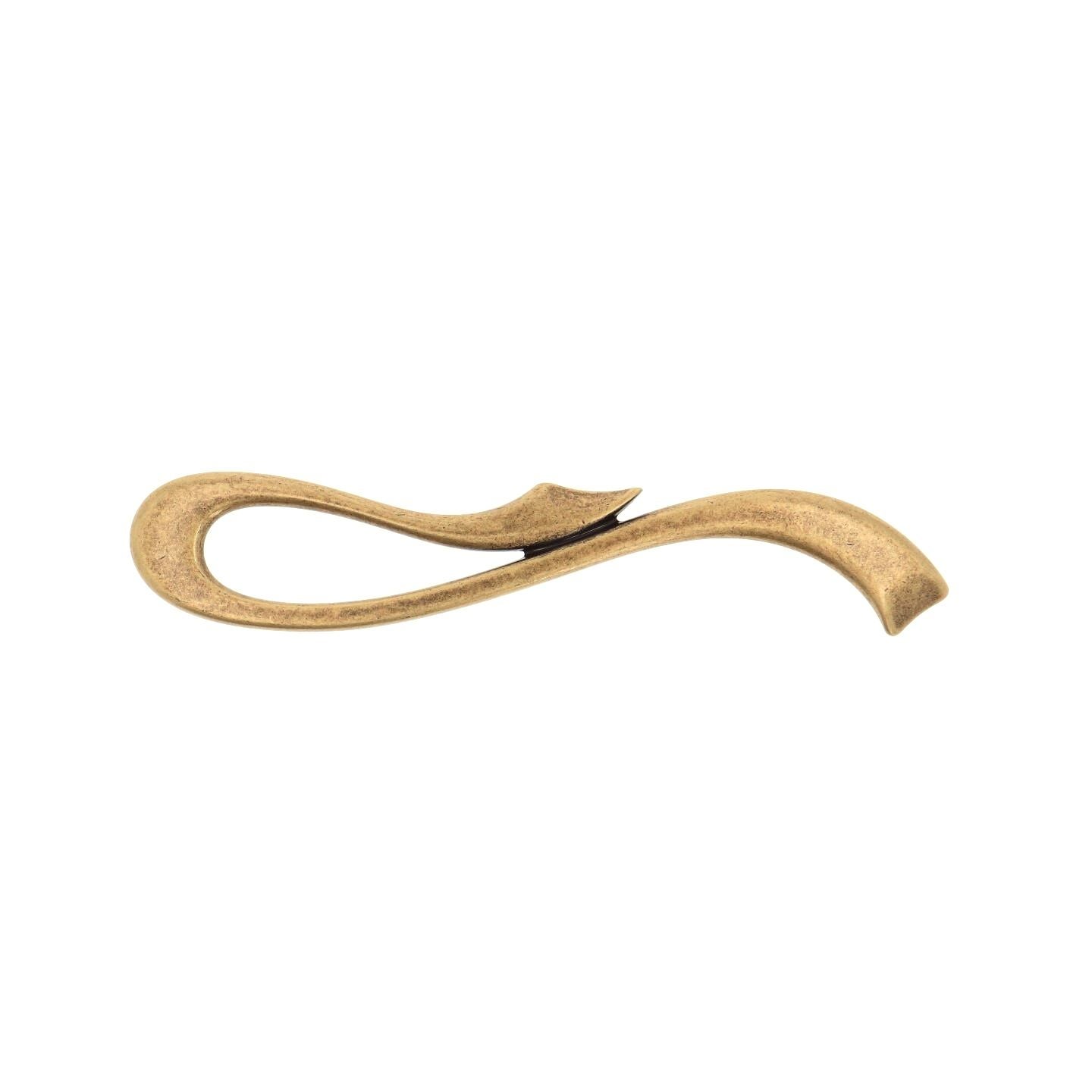 Maniglia per mobili in zama interasse 128mm antica Firenze set da 6 - 3