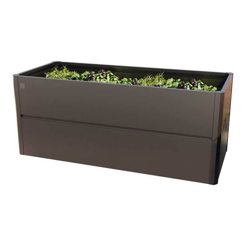 200 x 85 x 77 cm Grzadka podwyzszona, stal, Antracyt metaliczny