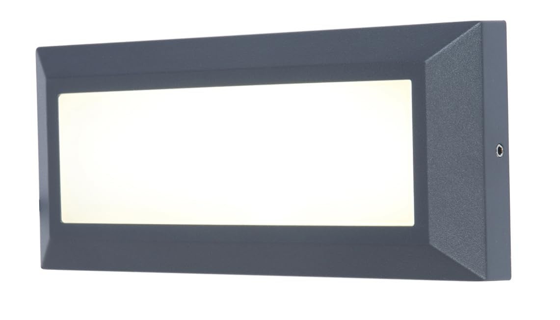 Kinkiet zewnętrzny HELENA LED 10W Neutralna biel 400lm antracytowo-biały wym:10,1x3,2x23cm IP54 Lutec