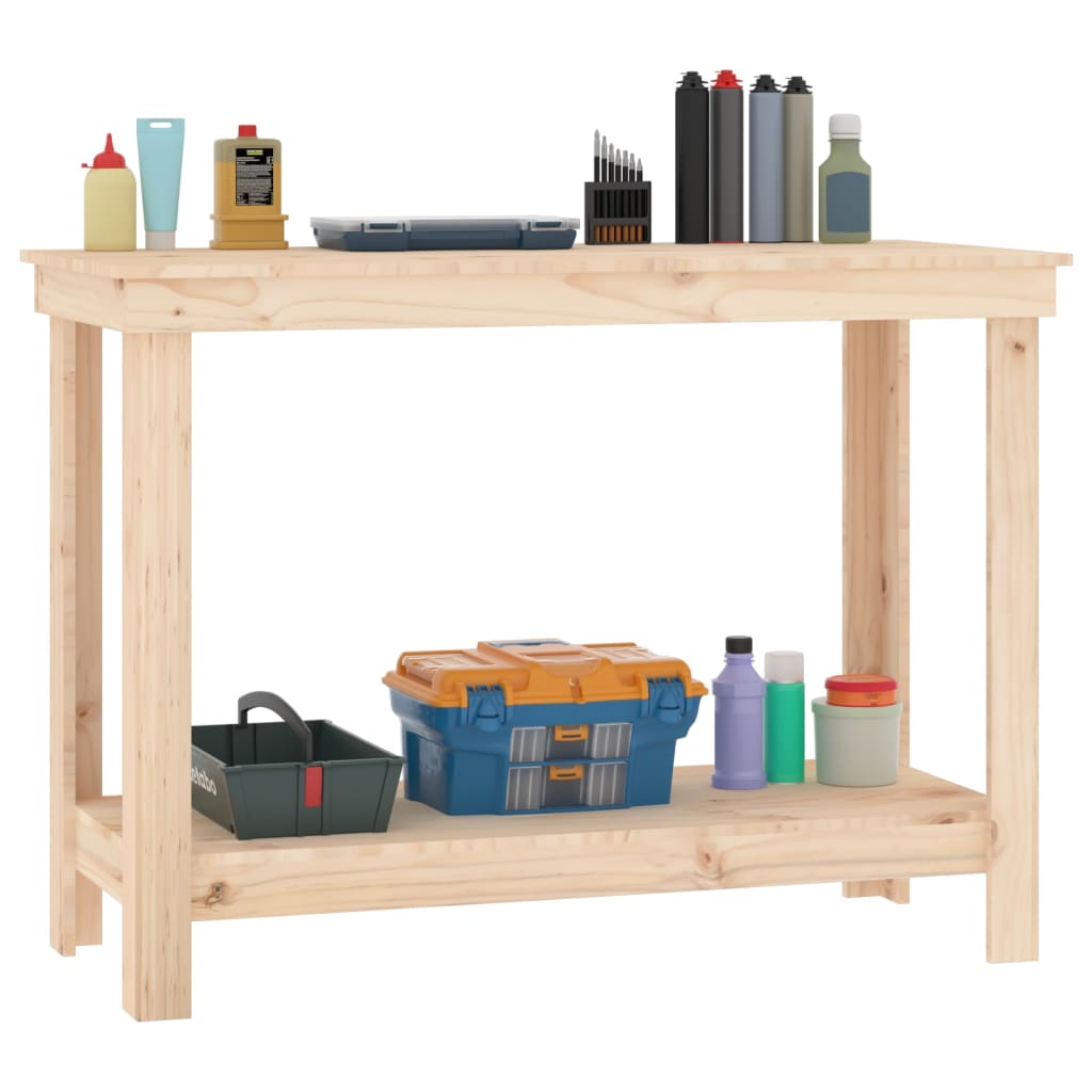 Établi en pin massif 110x50x80 cm - COMFORTXL - 4