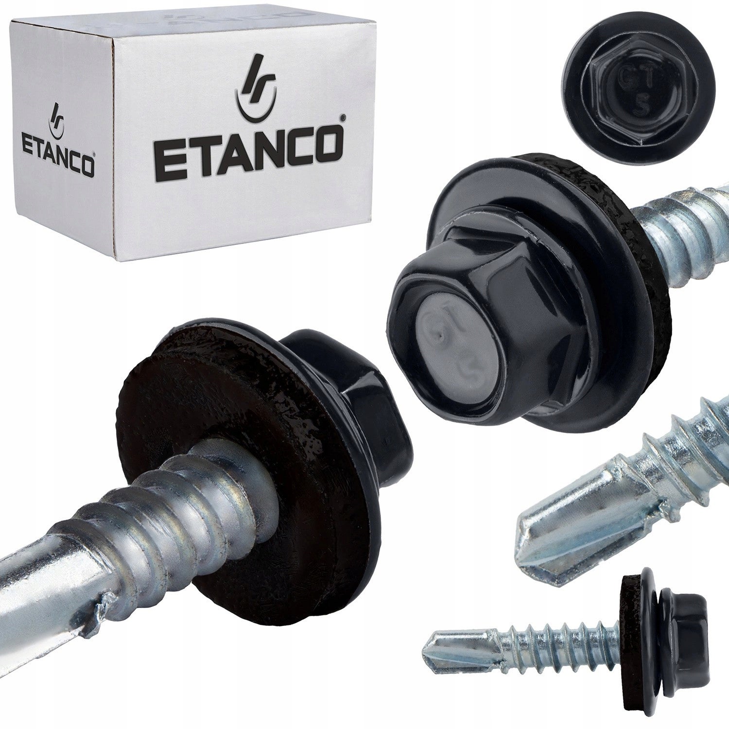 Wkręty samowiercące do stali, metalu ETANCO GT5 5,5x25mm RAL 7016 250 szt.