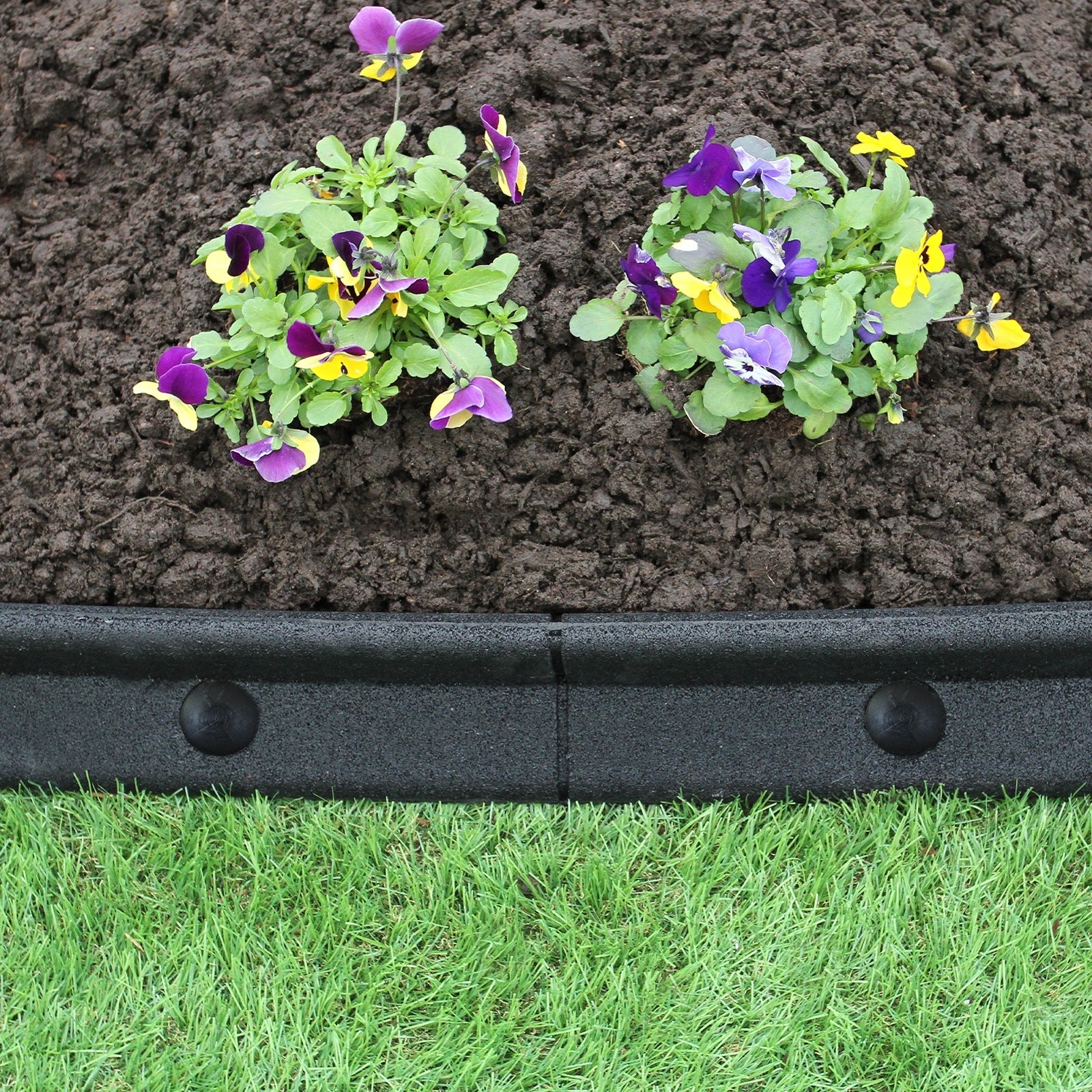 6 Bordes De Césped Metálicos - Acero Galvanizado Negro, 1m Cada Uno, Altura 11.43cm, Incluye Clips Y Guantes | Ideal Para Jardinería Y Decoración De Exteriores