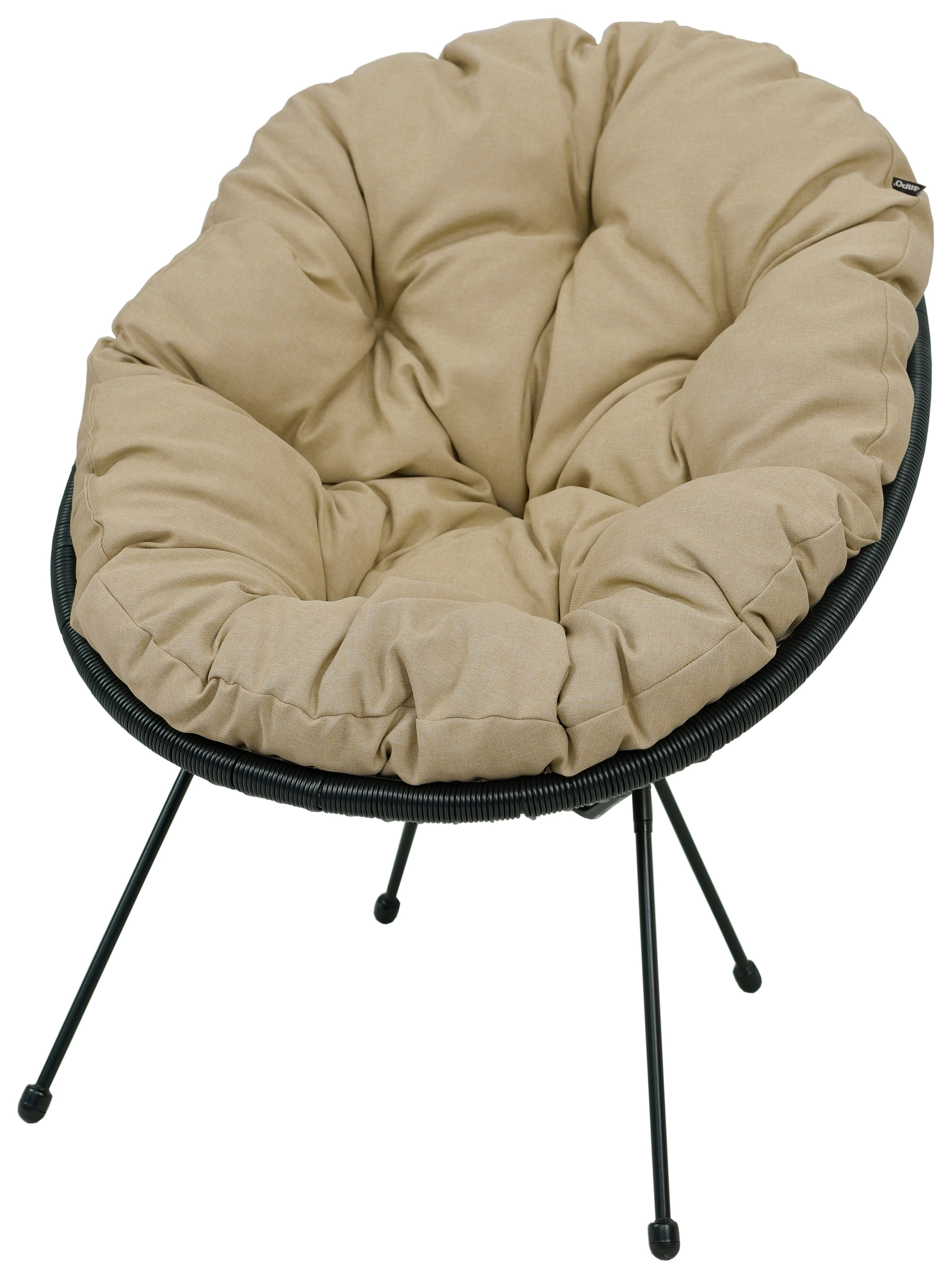 Poduszka na fotel żyłkowy krzesło Acapulco AMPO beżowy 1 szt.