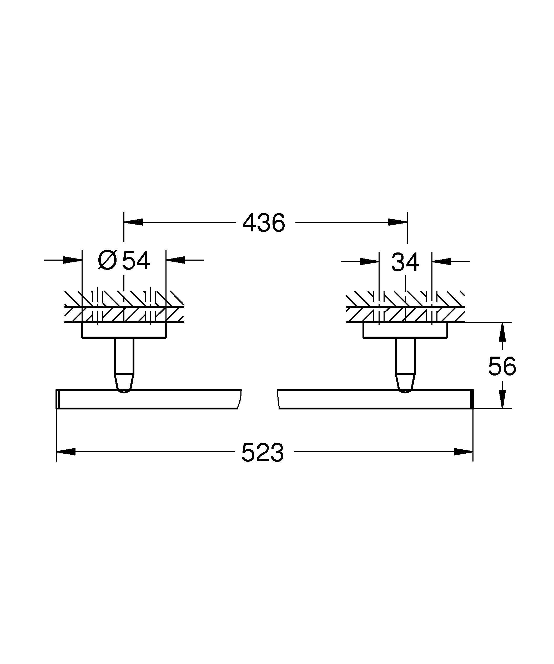 Porte-serviettes Start Cosmopolitan chromé brillant 6x5,1 cm - 3