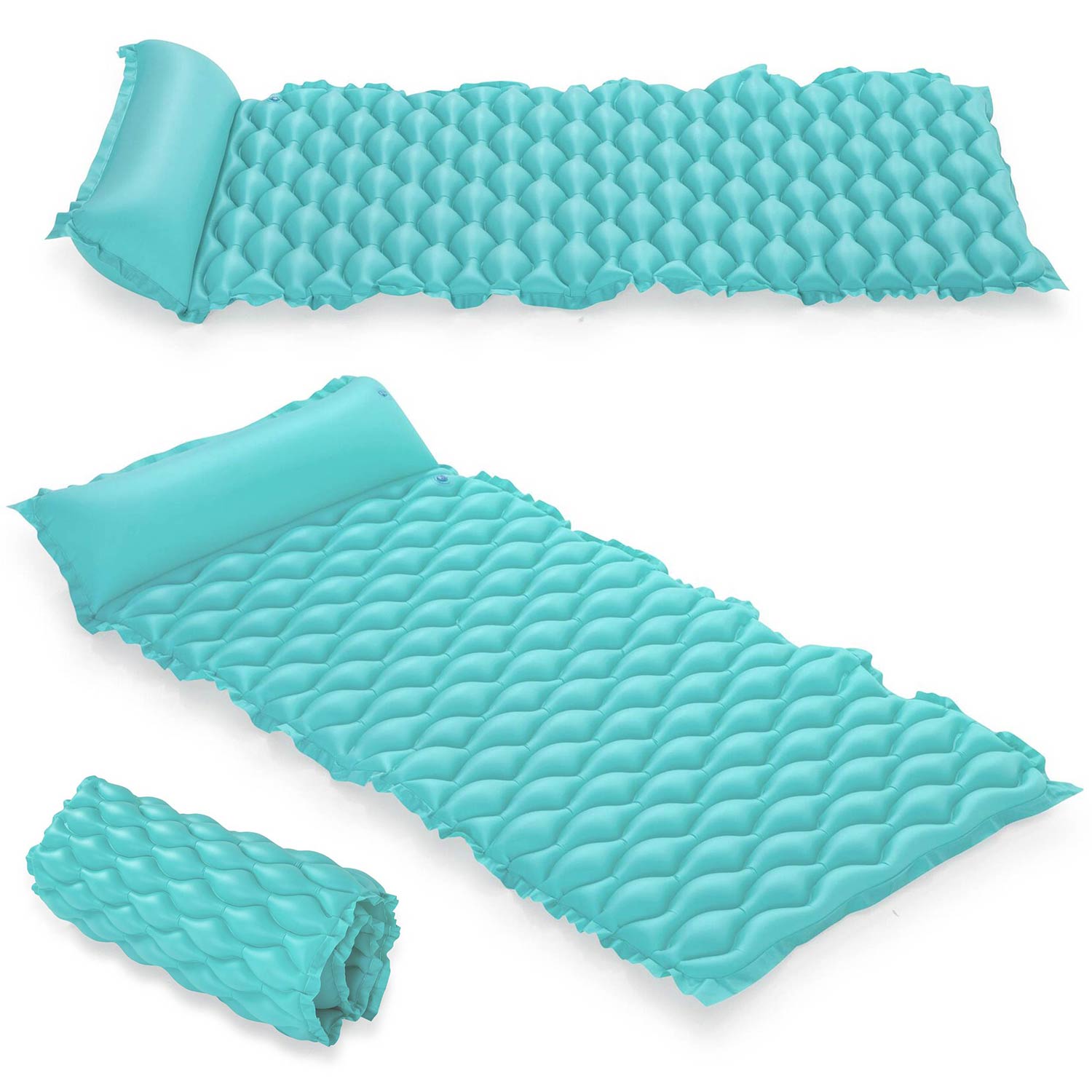 Materac plażowy Float n Roll 213 x 86 cm Bestway 44020 turkusowy