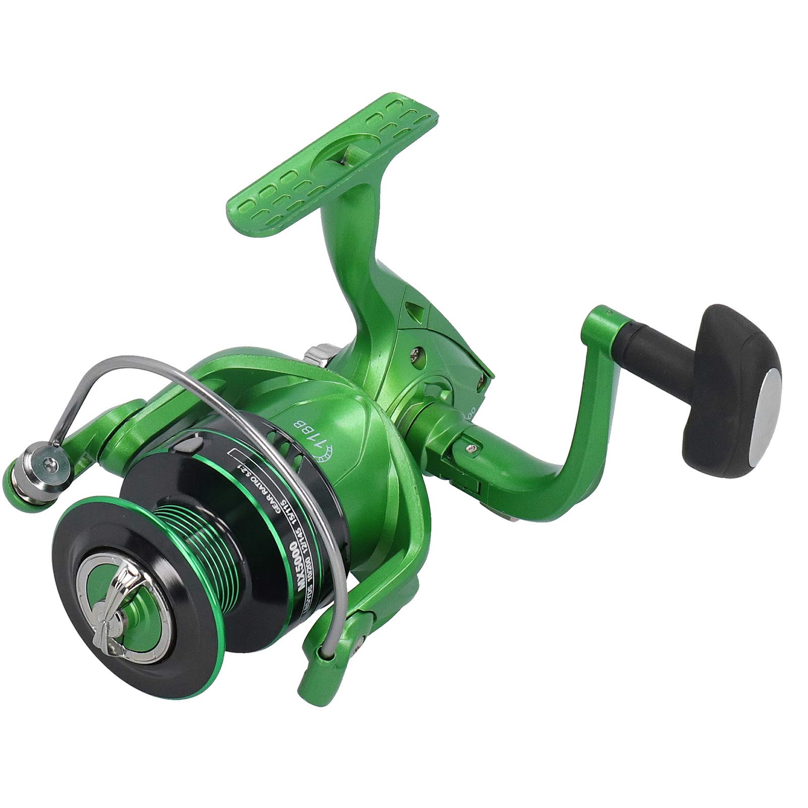 Mulinello in metallo Canna da pesca Mulinello con lenza Accessorio per attrezzatura Manopola con impugnatura in gomma (MX5000) - 7