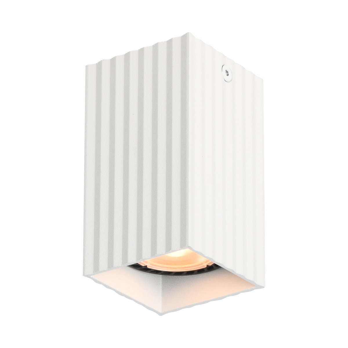 Lampa sufitowa wisząca Tecno biały piaskowany 1xGU10x10W wym: 10 x 5,8 x 5,8 cm aluminium Italux