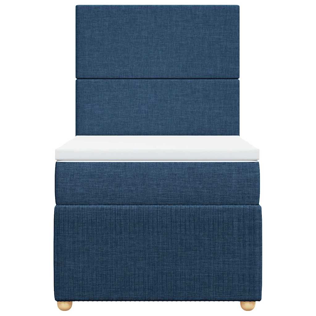 Base de cama ripa com colchão Azul 90x200 cm Tecido | Leroy Merlin