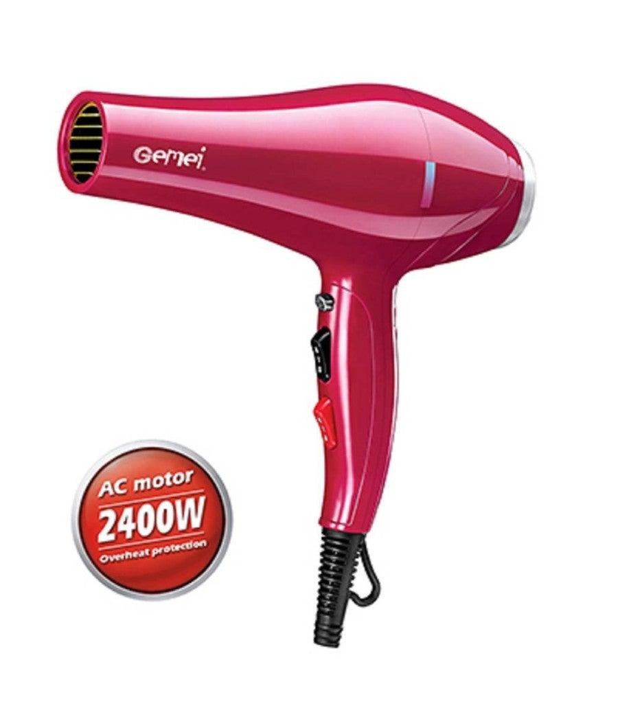 Trade Shop - Asciugacapelli Professionale Phon Gm1753 2400w 2 Velocita' Pulsante Vento Freddo - - 3