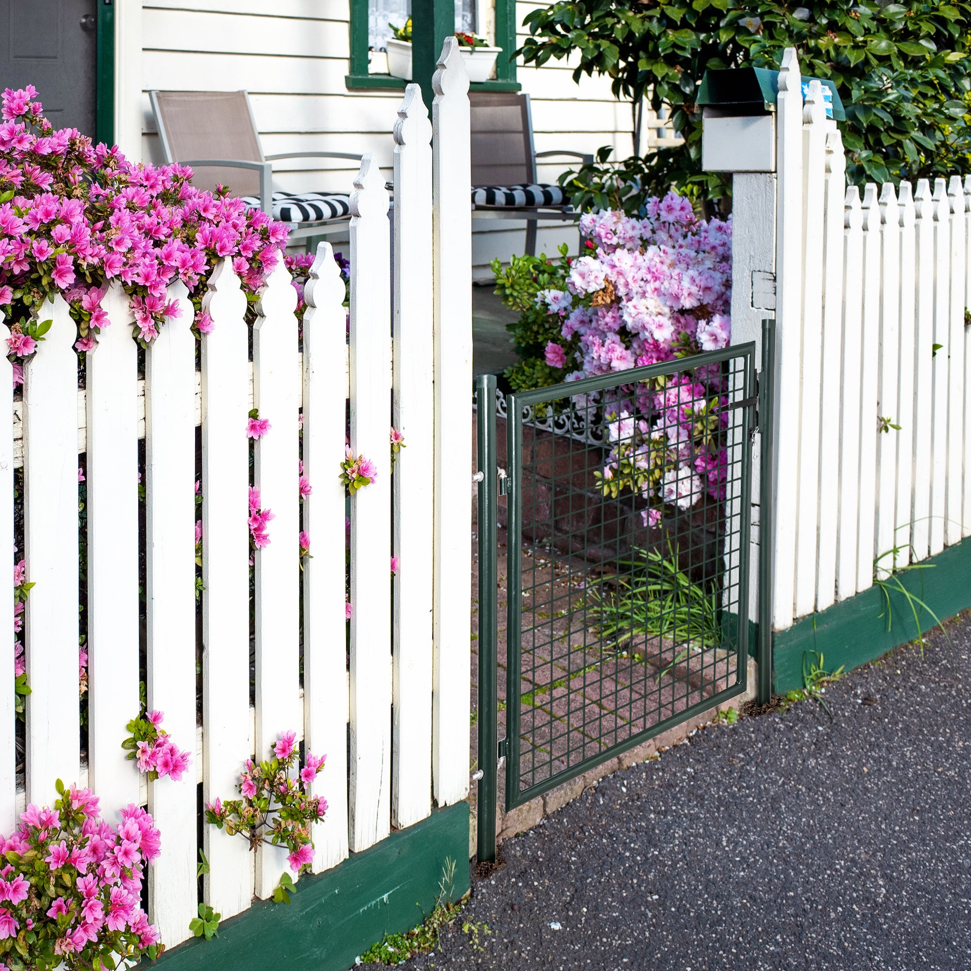 Portail de jardin Acier HOMCOM - 2