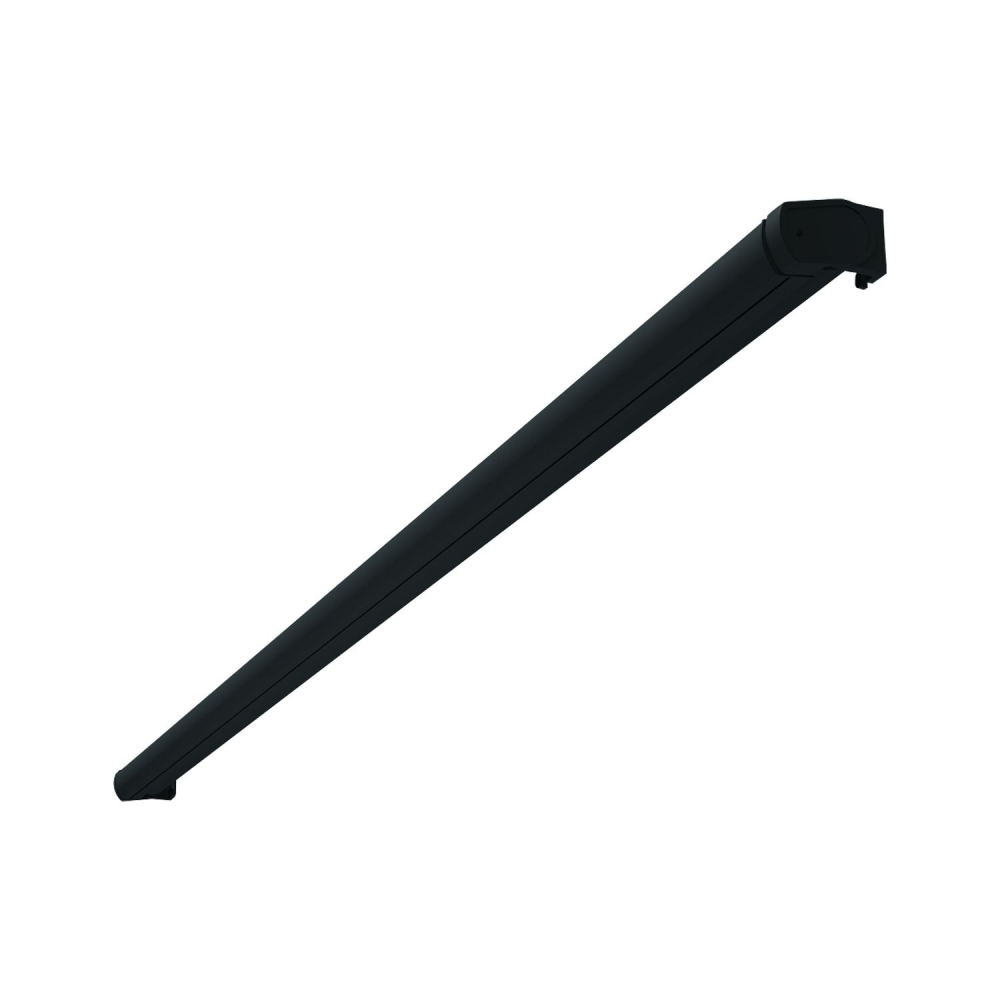 Store banne coffre intégral CINABRE 3 x 2 m - Manuel - Armature gris anthracite - Toile gris foncé - 5